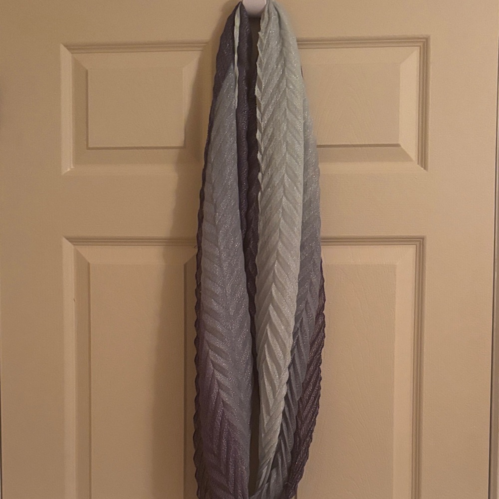 Kohl's Chevron Patterned Scarf - Black, Gray, Cream